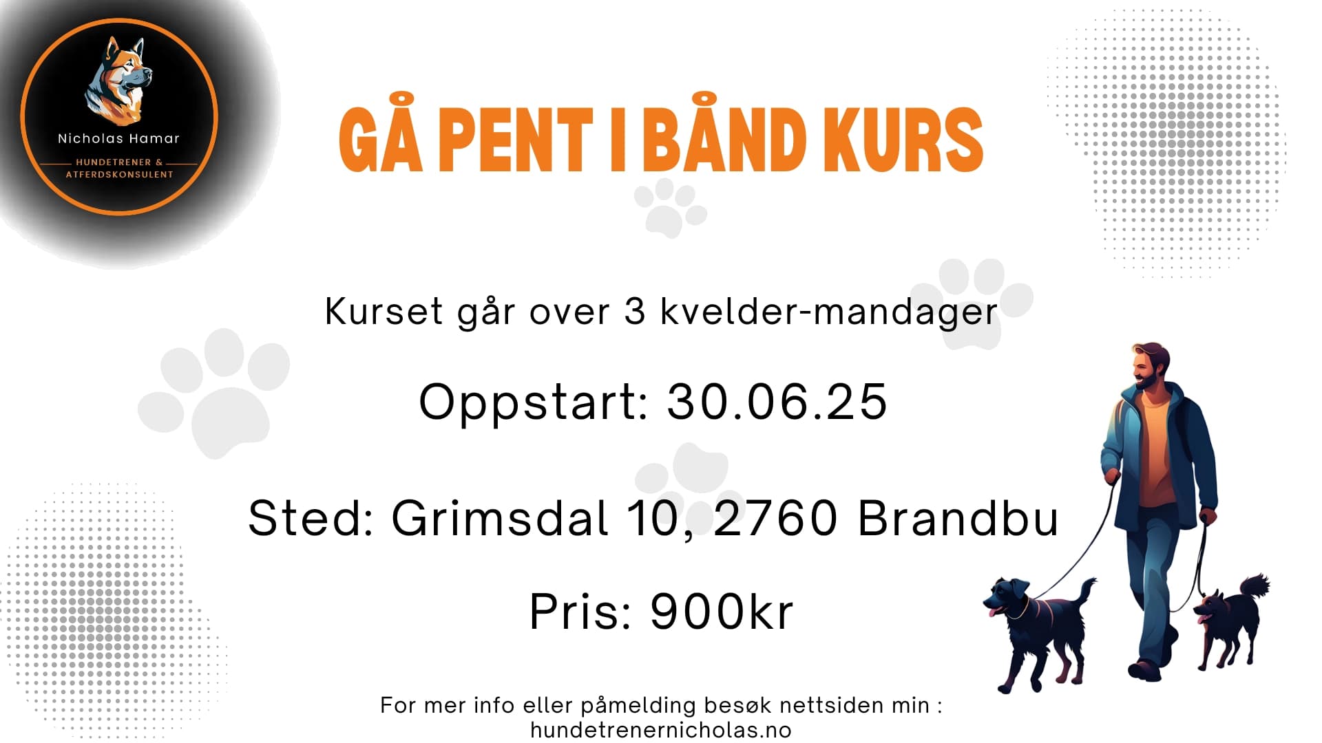 Gå pent i bånd og passerings kurs