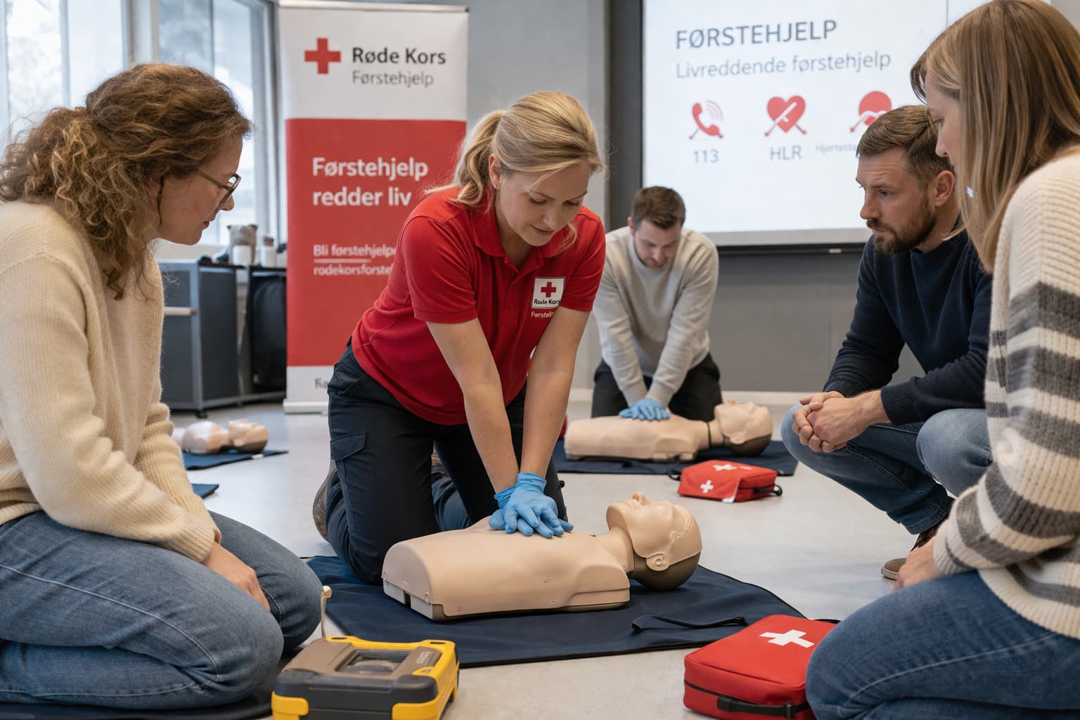 Førstehjelpskurs 3 timer (Røde Kors)
