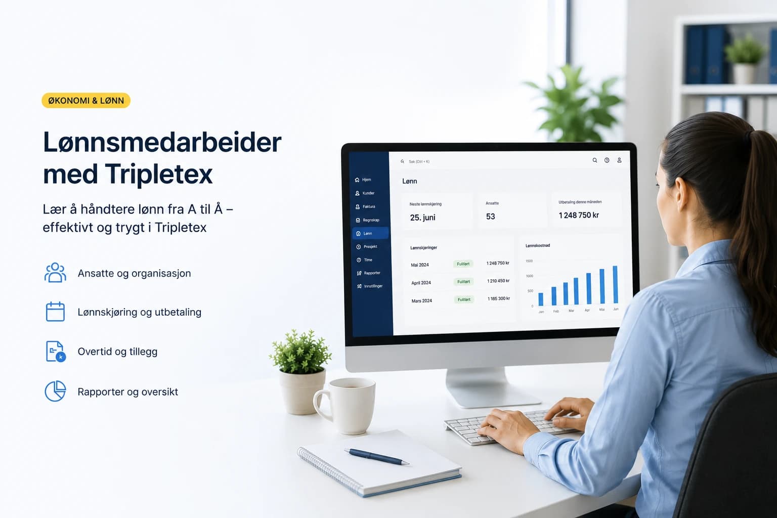 Lønnsmedarbeider med Tripletex