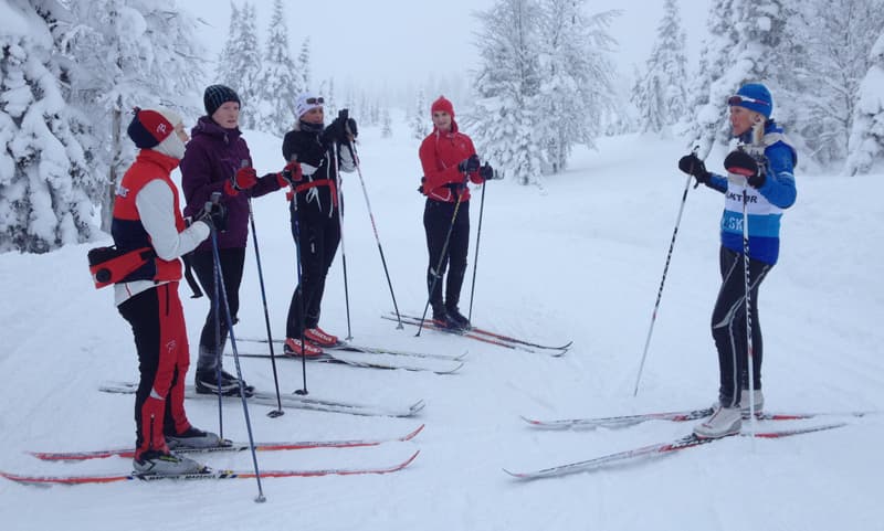 Skikurs på fjellet